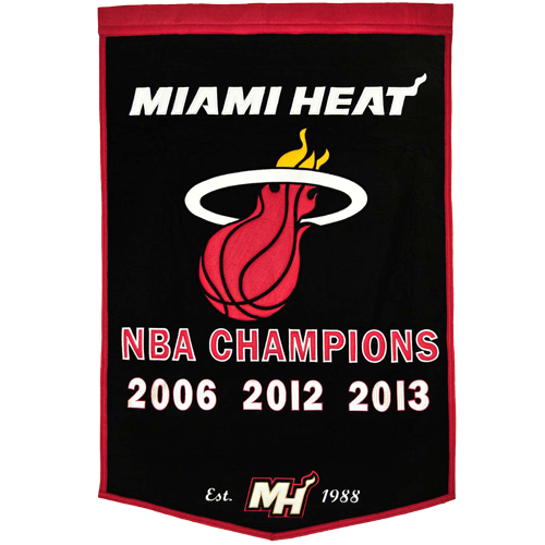Miami Heat NBA Finals Championship Dynasty Banner