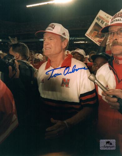 Tom Osborne Autographed Nebraska Huskers (1998 Orange Bowl Win) 8x10 Photo