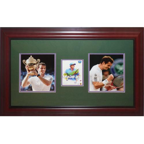 Andy Murray Autographed Tennis (Wimbledon Champion) Deluxe Framed Piece - JSA