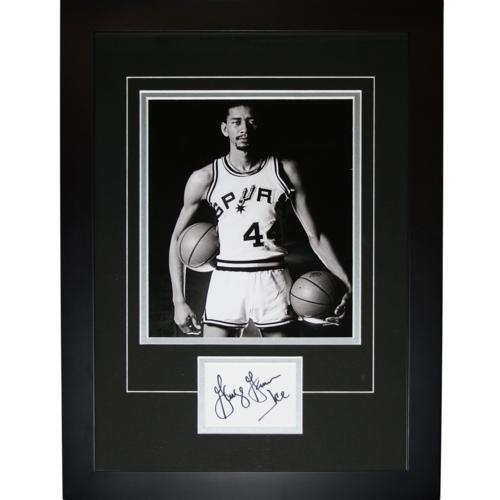 George Gervin Autographed San Antonio Spurs "Signature Series" Frame