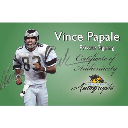 Eagles Vince Papale Invincible Authentic Signed White Jersey BAS