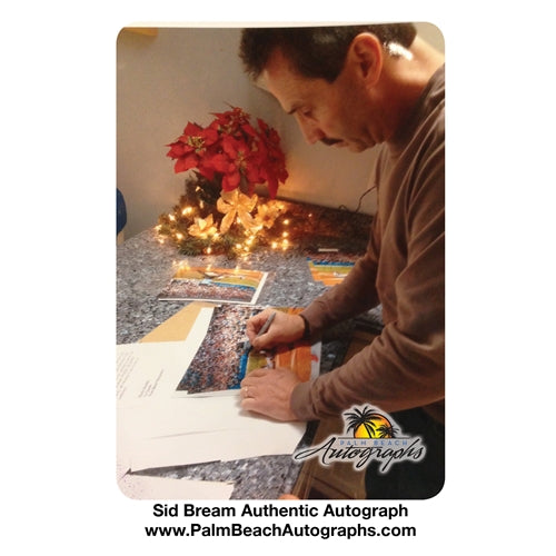 SID BREAM PITTSBURGH PIRATES ACTION SIGNED 8x10
