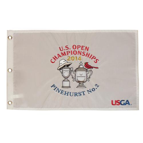 2014 U.S. Open (Pinehurst #2 White) Embroidered Golf Pin Flag - Martin Kaymer Champion