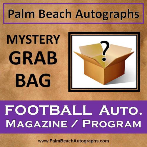 MYSTERY GRAB BAG - Autographed Football Magazine / Program