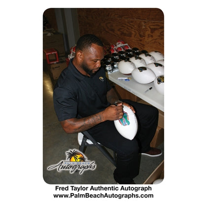 Fred Taylor Autographed Florida Gators Logo Football