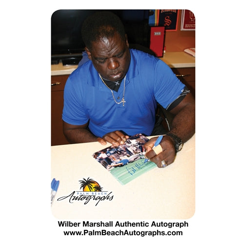 Wilber Marshall Autographed Chicago Bears (Lay Out Lions QB) 8x10 Photo