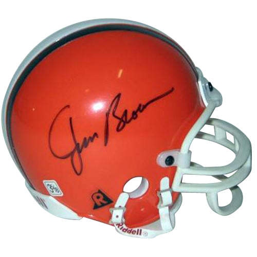 cleveland browns mini football helmets Jim Brown Autographed Cleveland Browns Mini Helmet