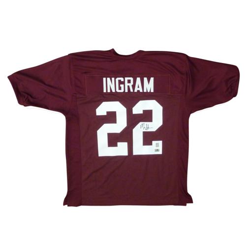 Mark Ingram Autographed Alabama Crimson Tide (Maroon #22) Jersey - Ingram Holo