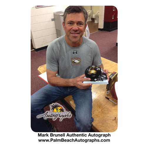 Mark Brunell Autographed Jacksonville Jaguars Mini Helmet