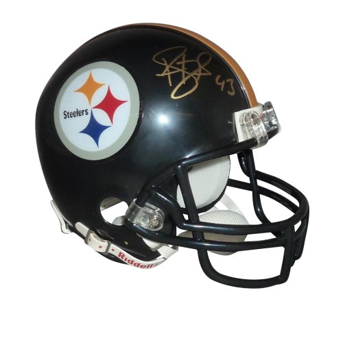 Troy Polamalu Autographed Pittsburgh Steelers Mini Helmet - Polamalu Holo