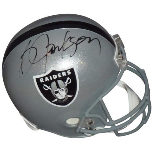 Bo Jackson Autographed Oakland Raiders Deluxe Full-Size Replica Helmet - Jackson Holo