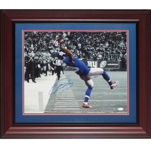 Odell Beckham Jr. Autographed New York Giants (The Catch) Deluxe Framed 16x20 Photo - Steiner