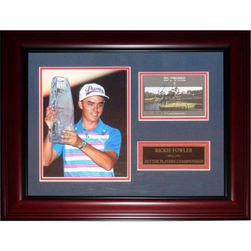 Rickie Fowler Autographed 2015 The Players Championship Scorecard Framed Piece - JSA