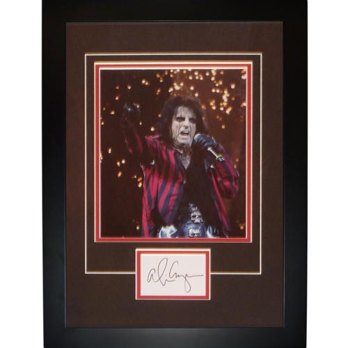 Alice Cooper Autographed Music "Signature Series" Frame