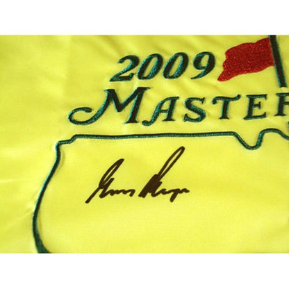 Gary Player Autographed 2009 Masters Golf Pin Flag - Last Masters