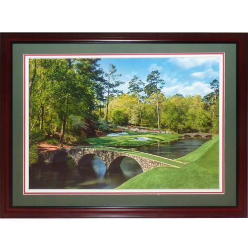 Masters Course Overview Poster Masters Augusta National Golf Club Deluxe Framed Tournament Poster ...