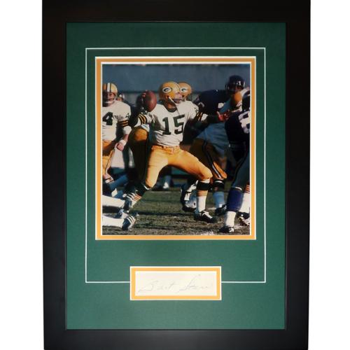 Bart Starr Autographed Green Bay Packers "Signature Series" Frame