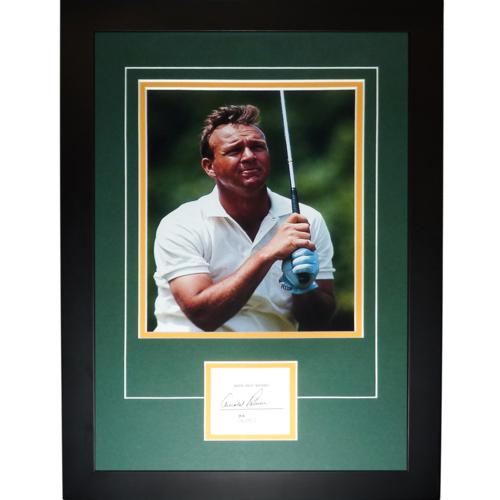 Arnold Palmer Autographed Golf (Masters) "Signature Series" Frame