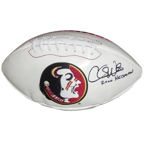 Chris Weinke Autographed FSU Florida State Seminoles Logo Football w/ 