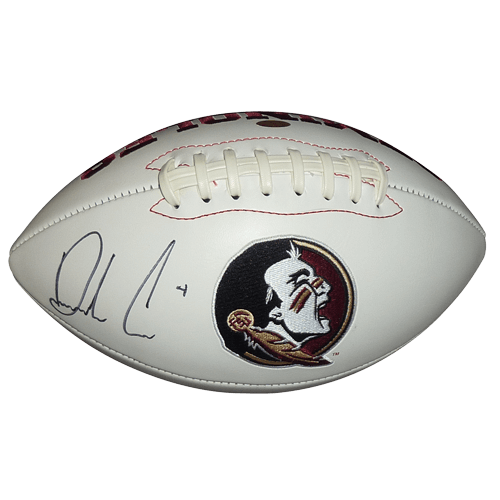 Dalvin Cook Autographed Florida State FSU Seminoles Logo Football - JSA Witness, DC Holo
