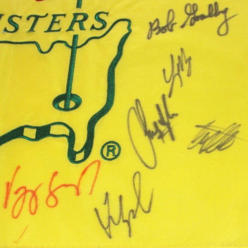 Masters Golf Pin Flag Autographed by 23 Former Champions #17