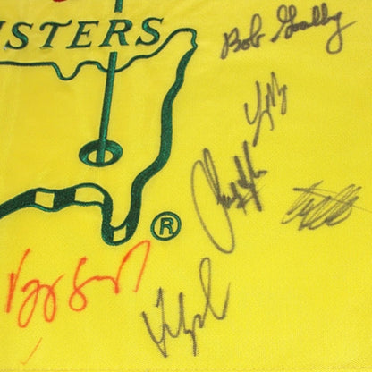 Masters Golf Pin Flag Autographed by 23 Former Champions #17