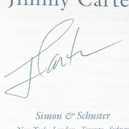 President Jimmy Carter Autographed (Sharing Good Times) Book