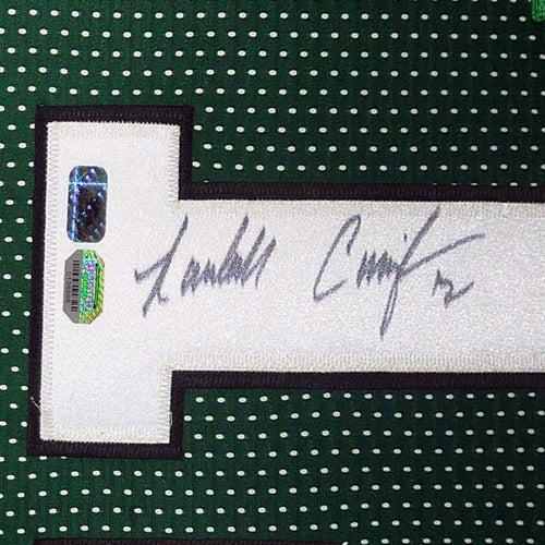Randall Cunningham Autographed Philadelphia Eagles (Green #12) Deluxe Framed Jersey