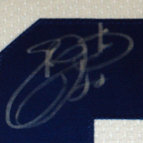Emmitt Smith Autographed Dallas Cowboys (White #22) Deluxe Framed Jersey