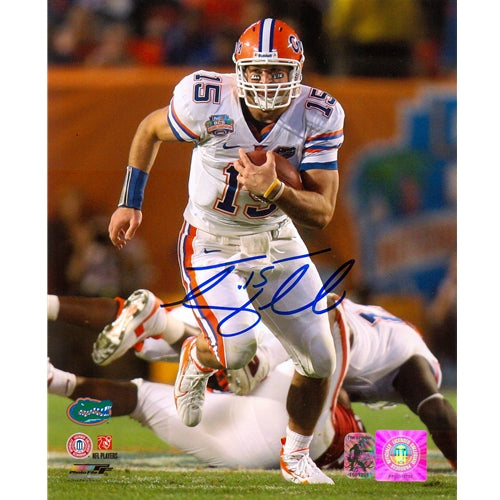 Tim Tebow Autographed Florida Gators (08 BCS Running) 8x10 Photo - Tebow Holo
