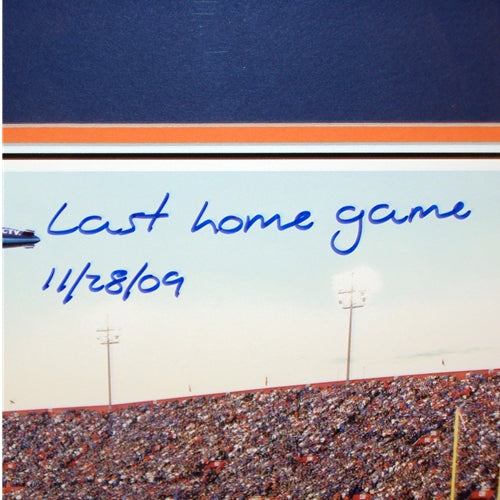 Tim Tebow Autographed Florida Gators (Final Home Game - Day "Senior Day 2009") Deluxe Framed Panoramic Photo - Tebow Holo