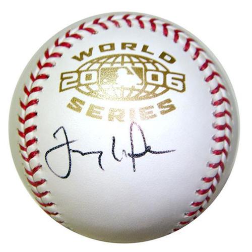 Tony LaRussa Autographed St. Louis Cardinals 2006 World Series Logo Baseball