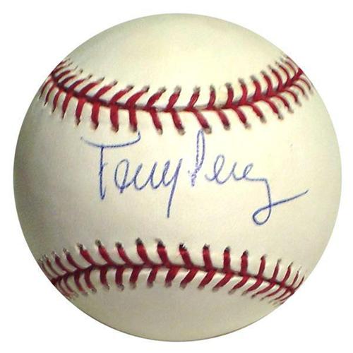 Tony Perez Autographed MLB Baseball