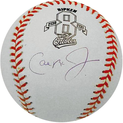 Cal Ripken Jr. Autographed #8 Logo Baseball