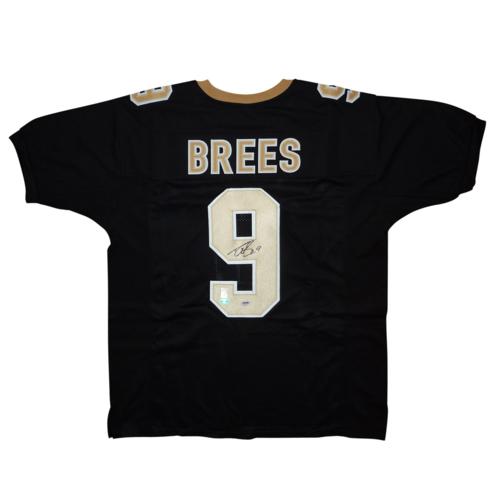 Drew Brees Autographed New Orleans Saints (Black #9) Custom Stitched Jersey - Brees Holo
