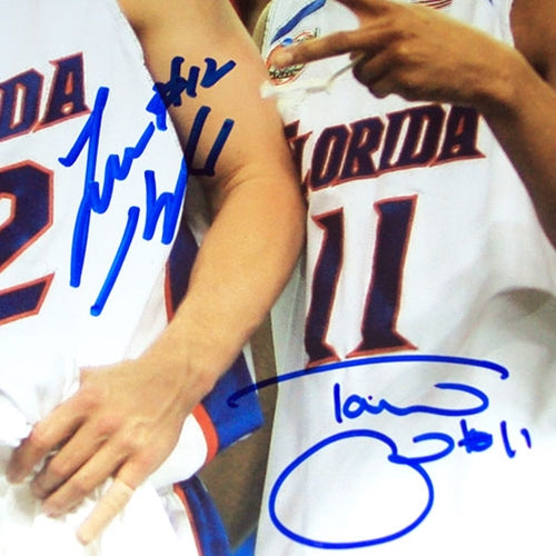 Florida Gators "Starting 5" (Brewer , Green , Horford , Humphrey , Noah) Autographed (2007 Final Four) Deluxe Framed  11x14 Photo