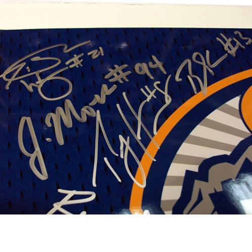 2006 Florida Gators National Championship Team and Urban Meyer Autographed (BCS in Silver) Deluxe Framed 16x20 Composite Photo - 45 Signatures