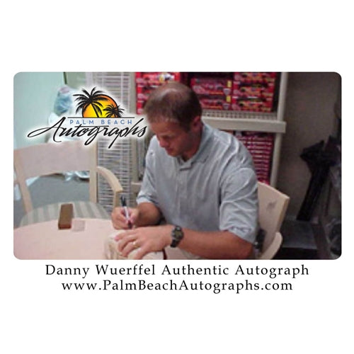 Danny Wuerffel Autographed Florida Gators Logo Football w/ "96 Heisman"