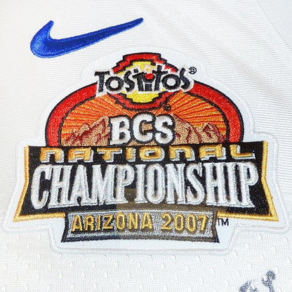 2006 Florida Gators National Championship Team and Urban Meyer Autographed (White #1) Deluxe Framed Jersey - 45 Signatures