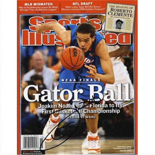 Joakim Noah Autographed Florida Gators (Gator Ball) Sports Illustrated