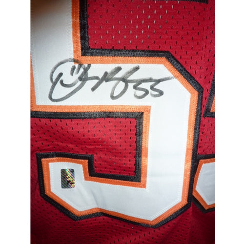 Derrick Brooks Autographed Tampa Bay Buccaneers (Red #55) Custom Stitched Jersey - Brooks Holo