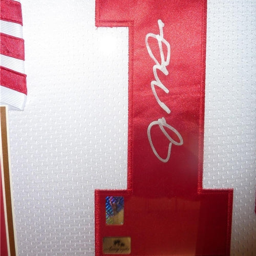 Joe Montana Autographed San Francisco 49ers (White #16) Deluxe Framed Jersey - Montana Holo