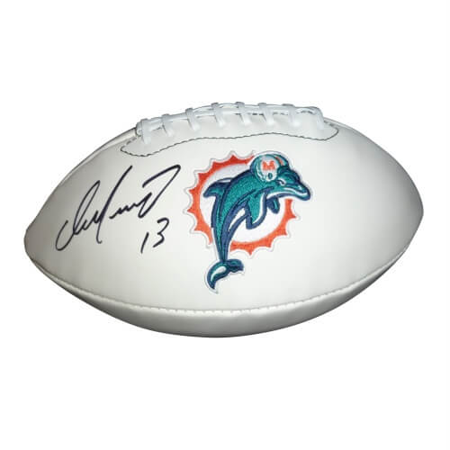 Dan Marino Autographed Miami Dolphins Logo Football - Marino Holo