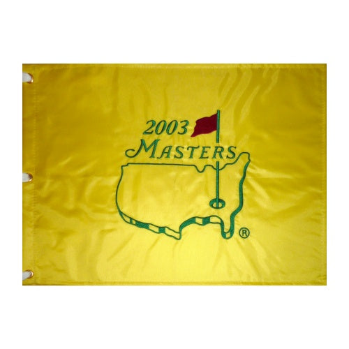 2003 Masters Embroidered Golf Pin Flag - Mike Weir Champion