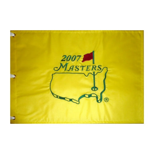 2007 Masters Embroidered Golf Pin Flag - Zach Johnson Champion