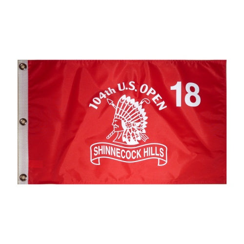2004 U.S. Open (Shinnecock Red) Golf Pin Flag - Reteif Goosen Champion
