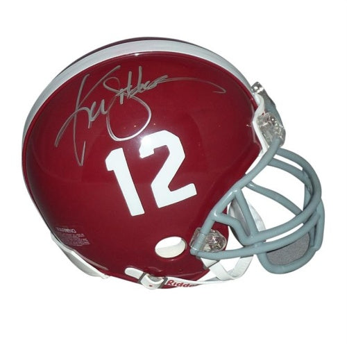 Ken Stabler Signed Alabama Crimson Tide Mini Replica Helmet BAS