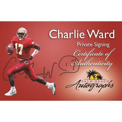 Charlie Ward Autographed Florida State FSU Seminoles Mini Helmet w/ "93 Heisman"