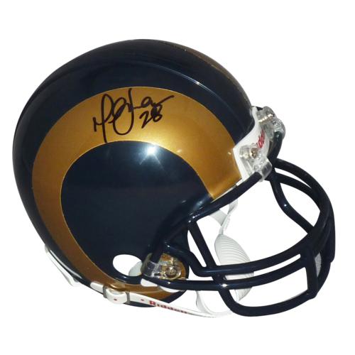 Marshall Faulk Autographed St. Louis Rams Mini Helmet