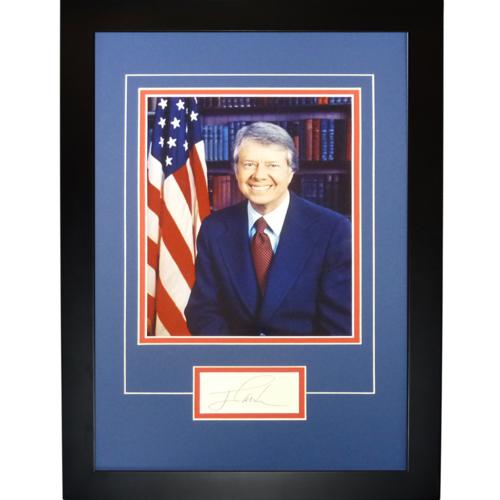 President Jimmy Carter Autographed "Signature Series" Frame
